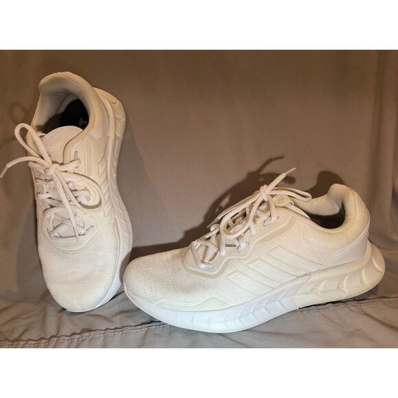 adidas Other - Adidas Kaptir Super Boost Mens Running Shoes Triple White Sneakers FZ2871 Size 9